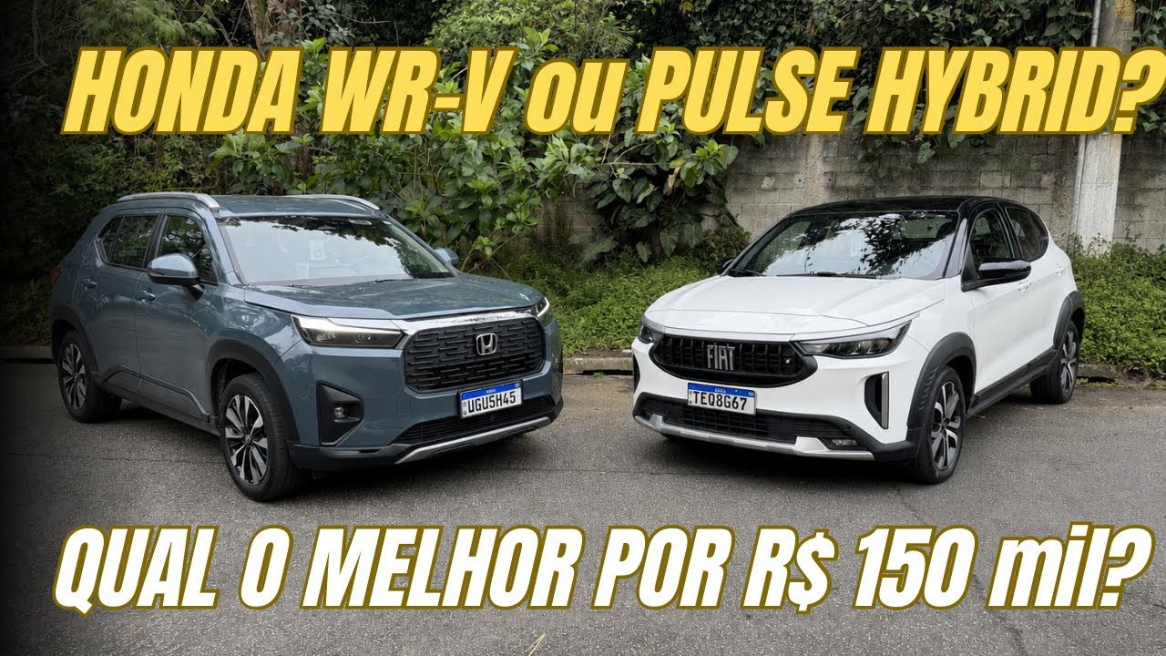 COMPARATIVO: HONDA WR-V OU FIAT PULSE IMPETUS HYBRID na faixa de R$ 150 mil - qual VALE MAIS A PENA?