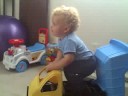 Fletcher drives a truck