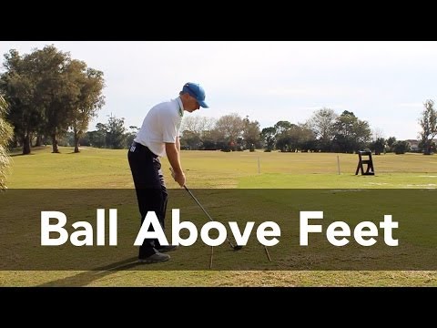 Hitting the Sidehill Lie Golf Shot with Ball Above Feet | Golf Instruction | My Golf Tutor