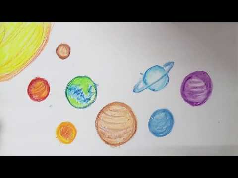 video-linktoworks-How To Draw Space | Solar System Planets Drawing Easy...