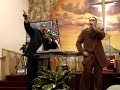 fosforito and jason in my church at 247 east 7th street between ave c & ave d.  fosforito singing 