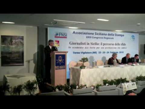 Congresso Giornalisti Terme Vigliatore - Intervento Genovese