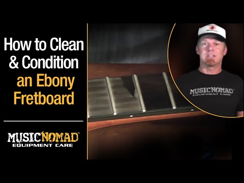 how to repair ebony fretboard