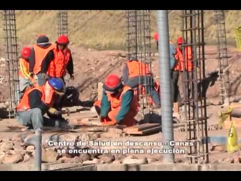 Avance de Obras I E  Se�or de Huanca y Centro de Salud Descanso