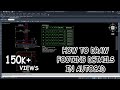 How to Draw Foundation Plan in Autocad 2020