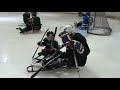 this is cody learning how to skate with former sled hockey paralympian james dunham.