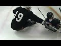 this is cody learning how to skate with former sled hockey paralympian james dunham.