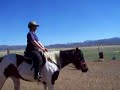 horseback riding with my ankle in an aircast