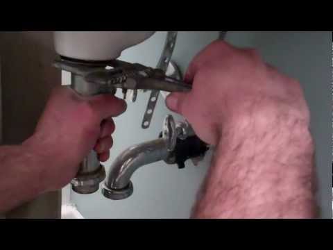 how to install sink drain pipe