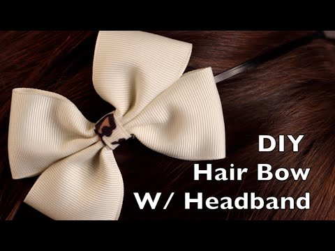 how to attach bow to headband