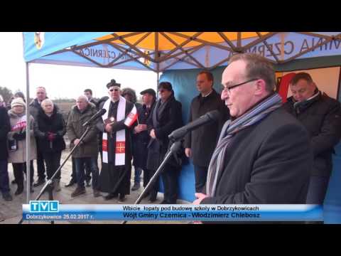 Click to View : Wbicie łopaty- Reportaż z rozpoczęcia budowy nowego Zespołu Szkolno - Przedszkolnego w Dobrzykowicach 25 lutego 2017 r.
