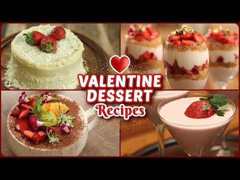 5 BEST Valentine’s Day Special Recipes – Easy Eggless Dessert Recipes – Valentine’s Day Treats