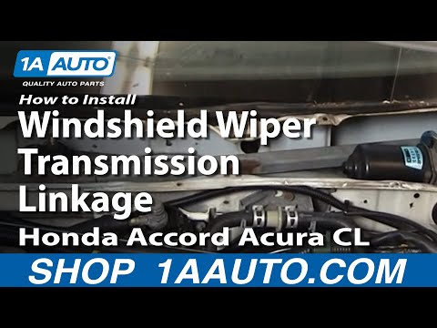 How To Install Replace Windshield Wiper Transmission Linkage Honda Accord Acura CL 94-99 1AAuto.com
