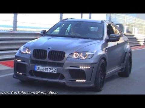 Hamann BMW X6M Fast Accelerations + Police!