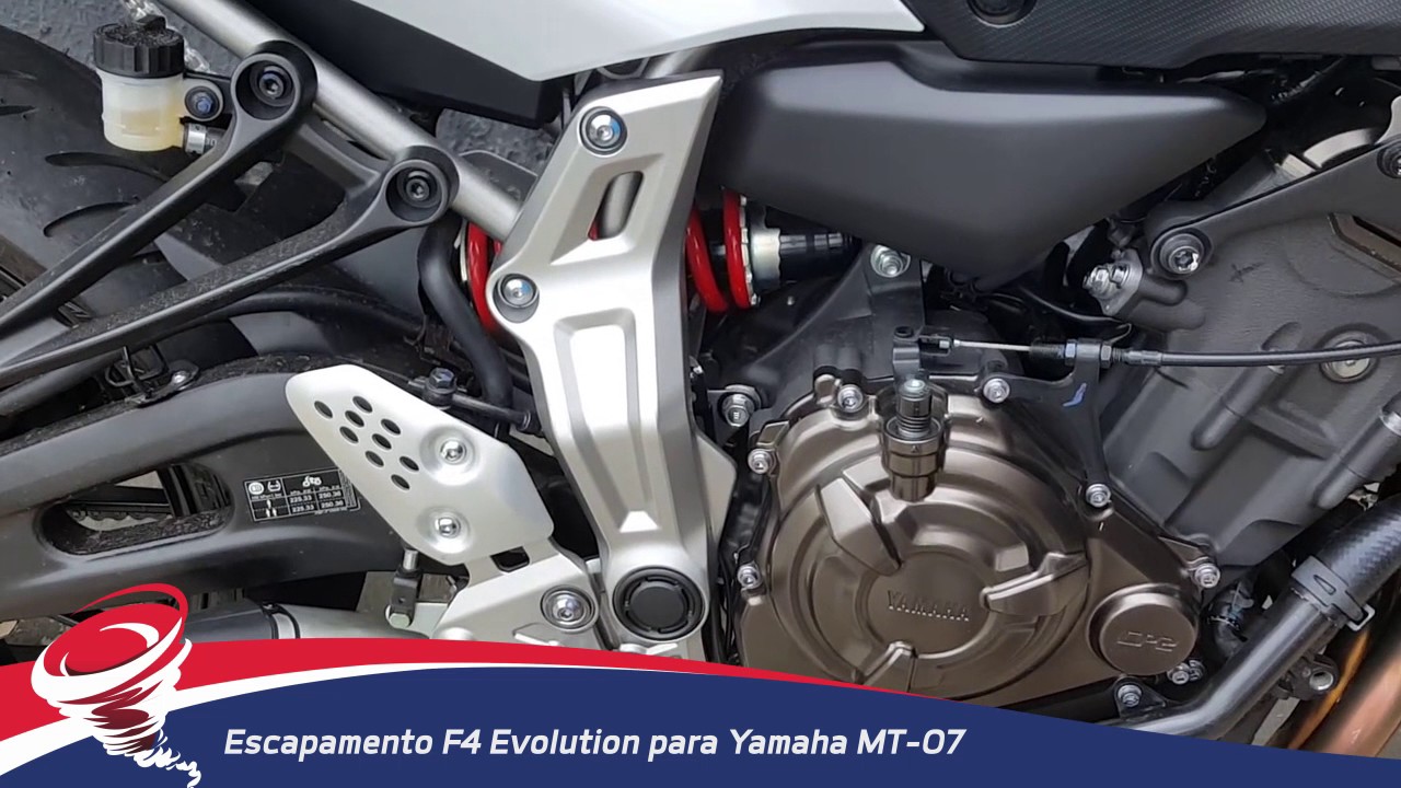 Capa do vídeo  Escapamento F4 Evolution Yamaha MT 07 2014 a 2022