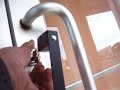 lock bumping a schlage store front lock