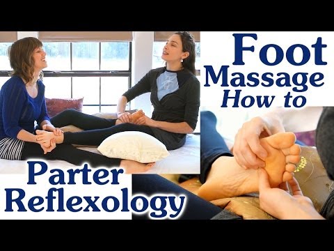 Feet - Circle Us On Google Plus @ https://plus.google.com/+psychetruth Couples Foot Massage Technique, How to Massage Feet & Dual Reflexology Therapy Demonstration ...