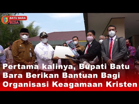 Pertama kalinya, Bupati Batu Bara Berikan Bantuan Bagi Organisasi Keagamaan Kristen