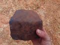 finding a meteorite. while gold prospecting.