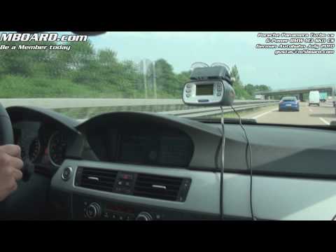 Porsche Panamera Turbo meetup with G-Power BMW M3 SKII CS on German Autobahn