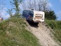Case Tractor Pulls Motorhome up Sky Hill