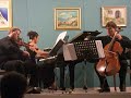 manolis kalomiris 11th music festival august 9th karlovassi, city hall - samos - greece.

catherina lemoni-o'doherty piano
david o'doherty violin
francesco bartoletti cello

a magnificent performance by this amazing trio! 

(was unfortunate that i could not capture full music forms of concert with my camera...  i beg the artists and artistic director for forgiveness)!

works:  
manolis kalomiris (1883-1962)
trio (1921)
l.    moderato
ll.   transformations
lll.  scherzo
lv.   finale

astor piazzolla (1921-1992)
verano porteno
otono porteno

manos hadjidakis (1925-1994)
the mythos
dream street
paper moon
athena