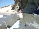 Erik Fransson splashad p� hemlig strand i Tarifa