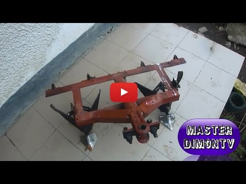 Сцепка для мотоблока видео