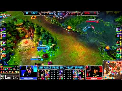 Oh - Subscribe ~ http://www.youtube.com/subscription_center?add_user=lokitheetrickster CRS vs DIG Game 2 2014 Spring NA LCS Quarterfinals.