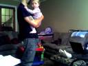 Baby having fun with daddy