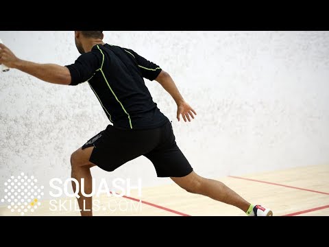 Squash tips: Attacking from the deep backhand with Adrian Grant