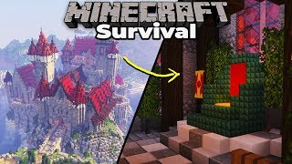 How To Build A Castle Throne Room Minecraft 1 14 Survival