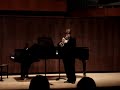 Annie Lemieux and Thomas Reeves recital 1 of 7.  December 13, 2008, Juillard Pre-College.  1 of 7  (Aftershock, Thomas Reeves Trumet Sonata #1 (1,2,3), Eric Ewazen Sonata for Trumpet and Piano (1,2,3)