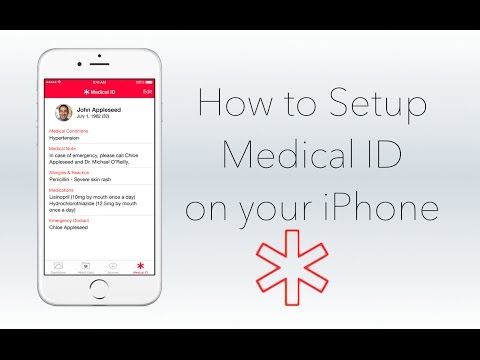 how to set emergency contact on iphone