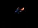 Flame from pyrolysis gas