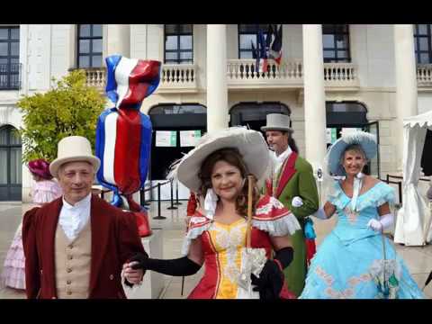 L'Association ARC EN CIEL en costume 1860 à Arcachon