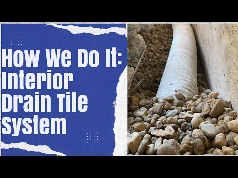 how to drain tile installation