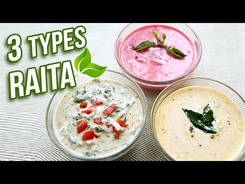 3 Types of Raita for Biryani – How To Make Raita At Home – Curd Raita Recipe – Nupur Sampat