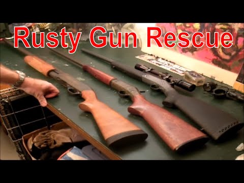 how to remove rust from a gun