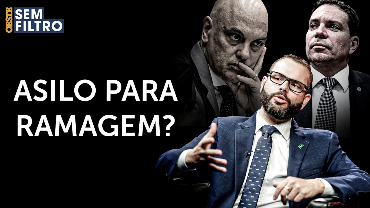 Parlamentares da oposição se juntam a Seif e pedem asilo político para Ramagem