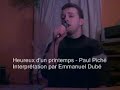 heureux dun printemps   paul piché