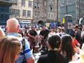 Scottish bagpipers in Edinburgh