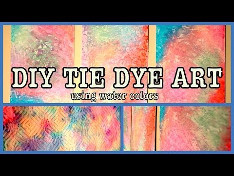 how to make tie dye effect with watercolor