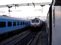 Another Parallel action..ASR Shatabdi with WAP-5 at UMB.