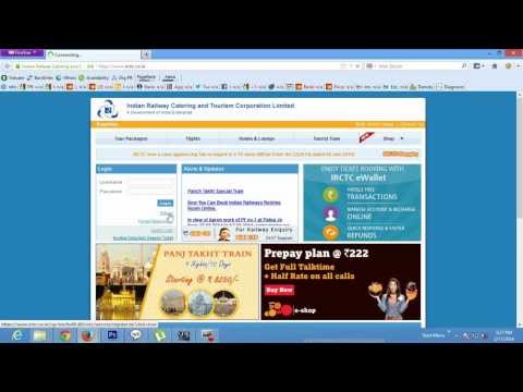 how to create irctc account