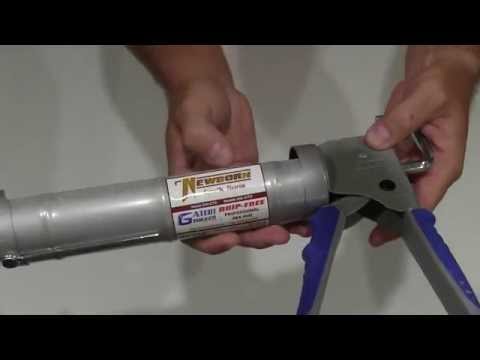 Newborn 930 GTD Drip Free Smooth Hex Rod Cradle Caulking Gun Unboxing