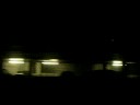 Travelling on the docklands light railway at night