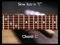 Guitar lessons. Jazz in C. Practise your improvisation