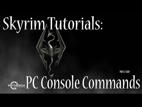 how to use console commands in skyrim