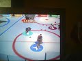 the vancouver canucks score in their own goal off of the opposite wall.
